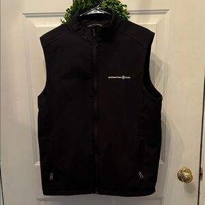 Port Authority Men's Black Softshell Vest with Zip Pockets